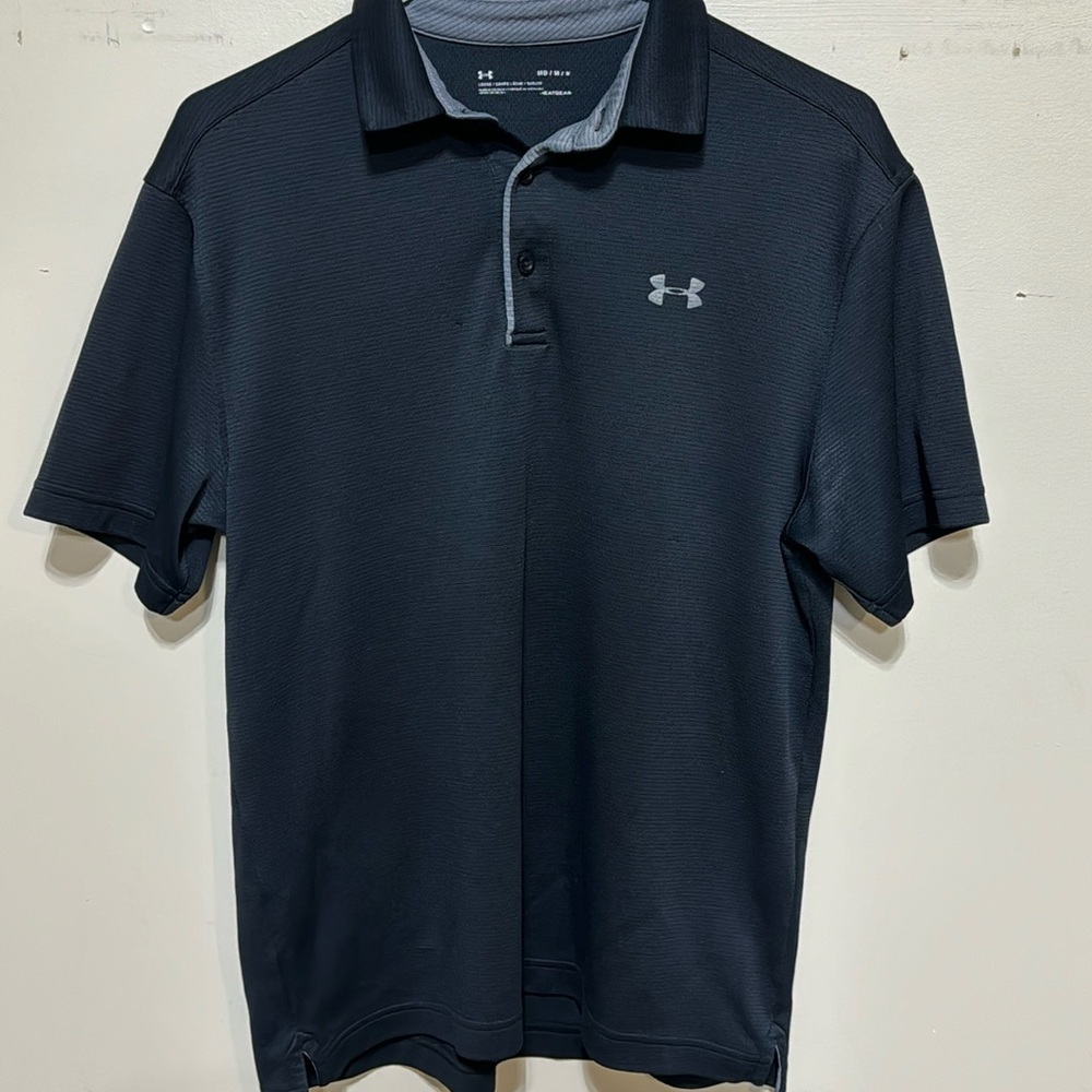 Black Under Armour Golf Polo
